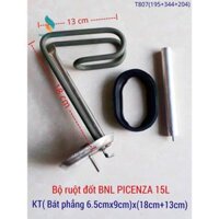 Bộ ruột đốt Bình nóng lạnh ARISTON 15L bát 6,5cm x 18cm+13cm + Zoăng + Thanh magie 3mm