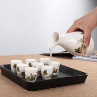 Bộ Rượu Gốm Sứ9Bộ Đồ Chia Rượu Gia Dụng Ly Rượu Trắng Ly Rượu Cổ Kiểu Nhật Ly Rượu Một Ly Rượu Nhỏ