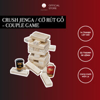 Bộ rút gỗ cặp đôi Crush Jenga 36 thanh, đồ chơi tình yêu cho cặp đôi Ừng Ực World