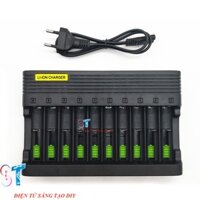 Bộ Sạc 10 Pin Đa Năng, Sạc Pin 3.7V 14500-16340-18650