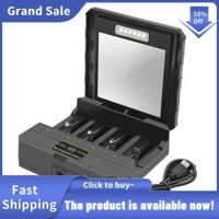 Bộ sạc 18650 Pin Lithium năng lượng mặt trời Bộ sạc thông minh Type-C Bộ sạc ngoài trời đa chức năng bốn khe