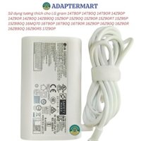 Bộ sạc 20V cho laptop LG gram 15Z90Q-P.ADS9U1 15Z90R 15Z90R-P.AAB7U1 15Z90R-P.ADS9U1 15Z90RT type C hàng chính hãng
