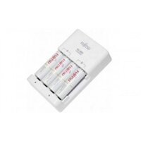 Bộ sạc AA Fujitsu kèm 4 pin AA 1900mAh Chính Hãng