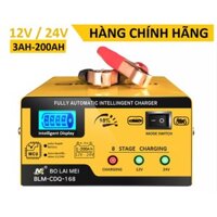 Bộ sạc ắc quy 12V/24V , 3AH - 200AH , tự động ngắt khi sạc đầy