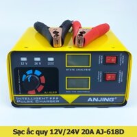 Bộ sạc ắc quy AJ-618D ANJING 12V 24V 20A 400AH tự ngắt thông minh