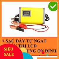 Bộ Sạc Ắc Quy Thông Minh Tự Ngắt 12V 7ah 10ah 12ah 15ah 18ah 20ah Máy Sạc Ắc Quy Xe Máy