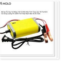 Bộ Sạc Ắc Quy Tự Động 12V Có Đèn Sạc Hỗ Trợ Bình Có Dung Lượng Pin 20AH Tích Hợp Mạch Bảo Vệ An Toàn