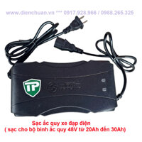 Bộ sạc ắc quy xe đạp điện 48V 20Ah (sạc cho bộ ắc quy 48V từ 20Ah đến 30Ah ) BEIQIANG