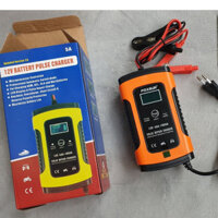 Bộ sạc acquy ô tô Foxsur 12V 5A sạc và bảo trì bình 4Ah - 100Ah