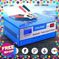 Bộ sạc acquy tự động 12v đến 24v nạp cho acquy từ 4ah đến 200ah - Tự động phục hồi Bình