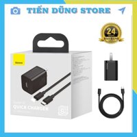 Bộ Sạc Baseus 20W PD Super Si, Củ Sạc Nhanh QC3.0 Kích Thước Nhỏ Gọn - Chính hãng bảo hành 12 tháng