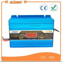 Bộ sạc bình ắc quy tự động 12V - 20A có màn hình LCD - SUOER DC-1220A