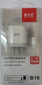 Bộ SẠC BYZ  B16-Iphone 5,6 NEW - ZIN