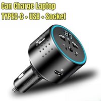 Bộ sạc chuyển đổi 12v / 24V sang 110V / 220V 100W QC3.0 thích hợp cho xe hơi