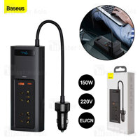 Bộ sạc chuyển nguồn điện ô tô Baseus 150W In-car Inverter loại 220VCNEU và loại 110VUSJP - Hàng chính hãng - 220V CNEU