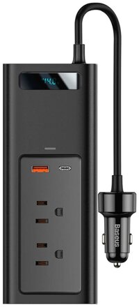 Bộ sạc chuyển nguồn điện ô tô Baseus 150W In-car Inverter loại 220VCNEU và loại 110VUSJP - Hàng chính hãng - 110V USJP