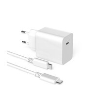 Bộ Sạc Có Kèm Cáp Type-C Huntkey HKC03015020-013 30W USB-C Hàng Chính Hãng