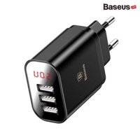 Bộ sạc đa năng Baseus Baseus Mirror Lake 3 cổng sạc ( 3 Ports USB, LED Intelligent Digital Display, 3.4A Fast Charging)