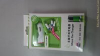 Bộ sạc đa năng chuyên dùng cho xe ô tô , dùng sạc các loại điện thoại Iphone 4, 5, 6, Sony, Samsung, Oppo, Blackberry....