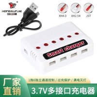 Bộ sạc đa năng thông minh 1 đến 6 với đèn báo bảo vệ cho các mẫu xe hơi, máy bay, tàu thủy, bộ sạc pin lithium 3.7V
