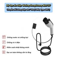 Bộ Sạc Di Động Cho Xe Điện Wuling HongGuang Mini EV AC220V Chuyển Đổi 8A/16A (5 Mét, Type GB/T) - Home Decor Furniture