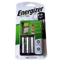 Bộ sạc Energizer Charger kèm 4 pin Ener AA 2000mAh, tự ngắt sạc (CHVCM4)