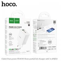 Bộ sạc Hoco c126a c to ip 1U2C 40W