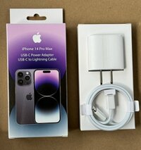 Bộ Sạc Iphone 14 PRO MAX - HỘP TÍM - TỐT
