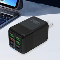 Bộ sạc Junmeng 150W 6 cổng 4USB + 2TYPE-C cho Iphone Android cho Samsung Xiaomi Huawei PD Bộ chuyển đổi nguồn sạc siêu nhanh Chuyến đi công tác Đẹp