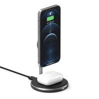 BỘ SẠC KHÔNG DÂY MAGSAFE HYPERJUICE MAGNETIC 2 IN 1 WIRELESS CHARGING STAND IPHONE 13 I 12 SERIES & AIRPODS-HJ461-LN – HÀNG MỚI HƯ HỘP