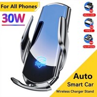 Bộ sạc không dây trên ô tô 30w tự động thông gió từ tính giá đỡ điện thoại trên ô tô cho iphone 14 13 12 xiaomi samsung sạc nhanh trên ô tô