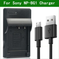 Bộ sạc Micro USB NP-BG1 NP BG1 FG1 cho Sony DSC W30 W35 W40 W50 W55 W70 W80 W85 W90 W100 W110 W115 W120 W130 W125