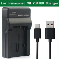 Bộ sạc Micro USB VW VBK180 cho Panasonic HDC HS80 SD40 SD60 SDX1 TM40 TM45 TM55 TM60 TM90 TMX1 HC V10 V700 V707 SDR H85 H100 H95