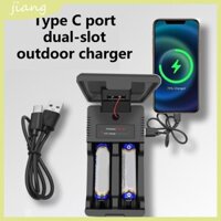 Bộ sạc ngoài trời đa chức năng JN Loại C Por fort 18650 6650 21700 Pin