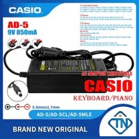 Bộ Sạc Nguồn 9v 850ma ad-5 adr-9 Cho Bàn Phím casio Wf-110 Wf-200 Wf-210 ca-301 ca-401 ct-370 tonebank