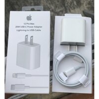 Bộ sạc nhanh 20W iPhone 11 12 13 14 Pro Max G95 hộp trắng full box zin store (cóc 1 cổng Type-C G9, cáp Type C ra iPhone Lightning G5) A2347 [BH 6 tháng]