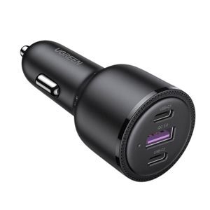 Bộ sạc nhanh 3 cổng điện thoại trên ô tô Ugreen 20467 69W