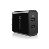 Bộ sạc nhanh 30W 2 cổng Usb   Dual Qc3.1  2.4A Usb Charger Sạc Nhanh 3.0 màu trắng UGREEN 30599CD132 Hàng chính hãng