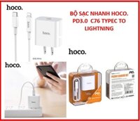 Bộ sạc nhanh 30W HOCO C76 PRO type-c to lightning chính hãng