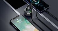 Bộ sạc nhanh 4 cổng USB 66W dùng cho xe hơi BA1104