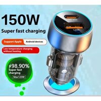 Bộ sạc nhanh, Bộ sạc xe hơi cao cấp, bộ sạc xe hơi trong suốt, Bộ sạc nhanh, bộ chuyển đổi bật lửa mới nhất của 2024