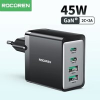 Bộ Sạc Nhanh Đa Năng 4 Cổng type c pd usb gan 45w Cho iphone15 14 pro max ipad samsung xiaomi