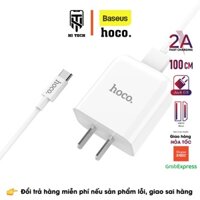 Bộ sạc nhanh HOCO C49, bộ sạc type-c hỗ trợ sạc nhanh 2A truyền dữ liệu từ USB sang type-c kèm dây sạc dài 1m.
