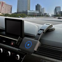 Bộ Sạc Nhanh Không Dây Trên Ô Tô Qi 15W (Samsung Galaxy Fold/ Iphone/Huawei…)