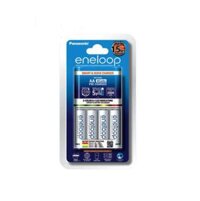 Bộ Sạc Nhanh Panasonic  BQ CC51 Smart Quick Charger  Kèm 4 Pin2 Pin Eneloop AA BK3MCCE 2000 mah Hàng Chính Hãng - 4 Pin AA 1900  Sạc CC51