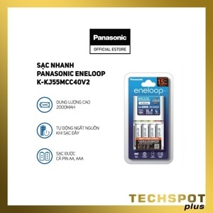 Bộ sạc nhanh Panasonic Eneloop K-KJ55MC40V2