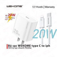 Bộ Sạc Nhanh PD 20W 30W 65W GaN USB-C To iph Cáp Sạc Nhanh HÀNG CHÍNH HÃNG - Củ sạc 20w 2 cổng 126