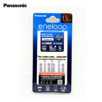 Bộ sạc Nhanh pin AA / AAA kèm 4 pin sạc AA 2.000mAh PANASONIC ENELOOP  K-KJ55MCC40T - Hàng Chính Hãng