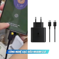 Bộ Sạc Nhanh Samsung 45W Tương Thích Với Dòng Note 20, S20, S21, S22 và Máy Tính Bảng Bảo Hành 12T