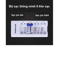 Bộ sạc nhanh thông minh đa năng Doublepow DP-K18 có 8 cổng sạc pin tiểu AA,AAA